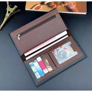 New Arrival High Quality Korean New Design Men Leather Long Wallet, Extra Capacity Leather Bifold Wallet For Mens