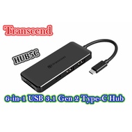 Transcend 6-in-1 USB 3.1 Gen 2 Type-C Hub HUB5C