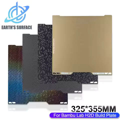 Hiqh Quality Double Sided Smooth Build Plate for BambuLab H2D Bed Texture PEI PEY PET PEO Plate 3D P