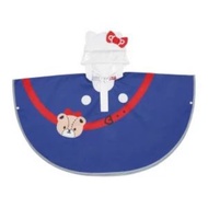 Hello Kitty 兒童造型斗篷雨衣 80–100cm RAPO2N｜透明兜帽・360°反光條・附收納袋 日本平行進口