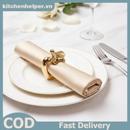 KI AEE8 1/6Pcs Vintage Metal-Plated Napkin Rings Reusable Table Decor for Outdoor Picnic Indoor Fami