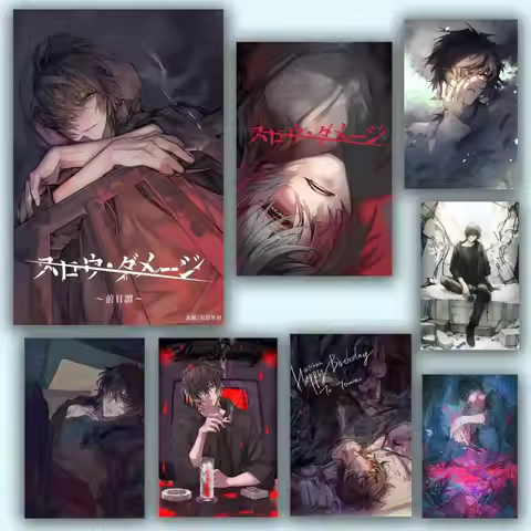 Popular Video Game S-Slow Damage Poster Premium Crease Aesthetic Wall Art Designed For Living Room B