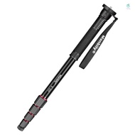 Manbily E-222 64.1-inch Camera Monopod Aluminum Alloy 5 Sections 5kg/11lbs Load Capacity with 1/4in 