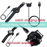 Garmin Vivosmart HR HR+ Plus Fenix3/5-5s-5x Forerunner 35 225 735 USB Charger Charging Cable/ Dock