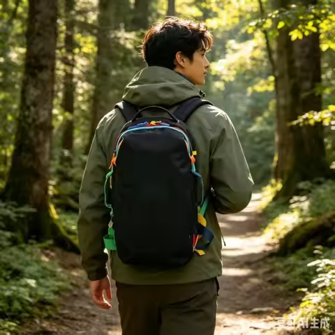 28L Dopamine Trend Color Large Capacity Outdoor Travel Backpack Unisex Casual Backpack