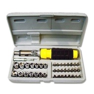 TOOLS BOX SET 41PCS Spanar Set ToolBox Set Repair Kit Set Screwdriver Set Alat Skru Rumah Set Skru K