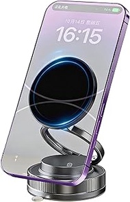 Vacuum Suction Magnetic Car Phone Holder for Toyota bZ/bZ3/bZ3X/bZ4X 2022-2025 360° Adjustable Sucti