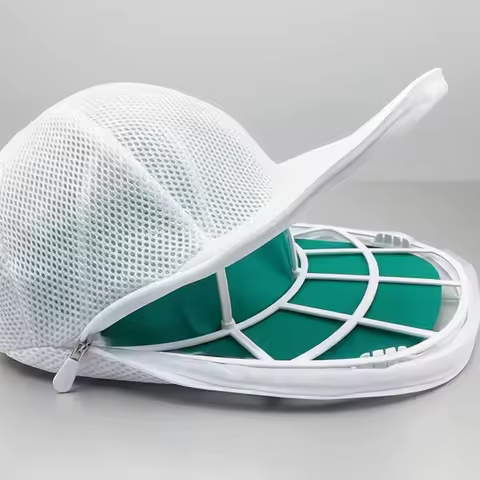 Hat Cleaner Cage Washing Machine Hat Cleaner Mesh Bag Laundry Bags for Baseball Cap Hat Care Washabl