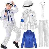 W Michael Jackson Cosplay Costume Dance Star Shiny Pants Outfit Set 80S 0S Stage Party Of Clothing