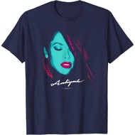 Adult Ripple Junction x Aaliyah Portrait Cyan Pink R&B Music Fan T-Shirt Fashion Men's T-Shirt Tops 
