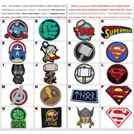 SPIDERMAN,BATMAN, Joker, HERO Embroidery Patch Logo Emblem Embroidery 9