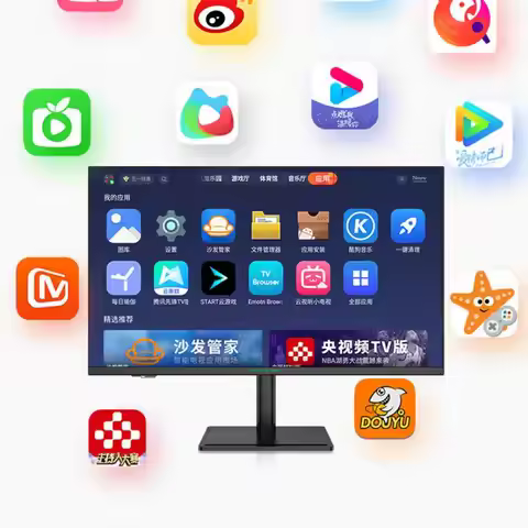 TITAN ARMY 32 inch 4K Ultra HD Smart Display with Integrated Android System Wireless Screen Mirrorin