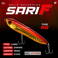Relix Nusantara Sari-F Lure 70 mm Minnow Pencil Floating Umpan Pancing Ultralight Casting UL | Umpan