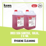 SURFACE SANITIZER & DISINFECTANT IMEC 556 Sanitise, Halal, 2 x 10L (3 in 1 Detergent)