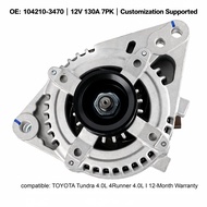 12V 130A 7PK Alternator Replacement OE 104210-3470 Lester 13984 For Toyota Tundra 4Runner 4.0L V6 1G