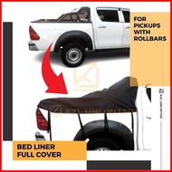 ♈ ✙ ◭ Waterproof Bed Liner Full Cover for Pickup Truck with Roll Bar Rollbar