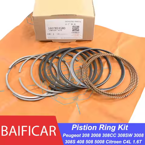 Baificar New Genuine Upgrade Model Engine Piston Ring Kit 1607824580 0640T6 For Peugeot 208 308 3008