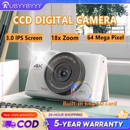 New CCD Digital Camera 3680P UHD Video Camcorder 64MP Photo 18X Zoom Mobile Phone Anti-Shaking