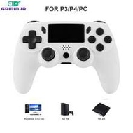 GAMINJA P47 Wireless Game Controller, Compatible With PS4/PS4 Slim/PS4 Pro/PC, Dual Vibration, Speak