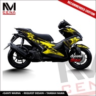 Sticker Decal Aerox 155 Decal Sticker Aerox 155 Striping Aerox Full Body Decal Aerox rockstar