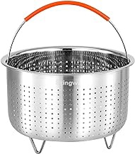 Steamer Basket for Instant Pot, Vegetable Steamer Basket Stainless Steel Steamer Basket Insert for Pots (6qt)