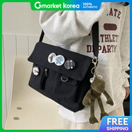 Eco-Bag Pocket Crossbody Bag Canvas Canvas Bag Double