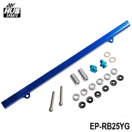 For Nissan Skyline RB25 ECR33 Top feed Injector Fuel Rail Turbo Kit Blue Aluminium Billet HQ Jdm HU-