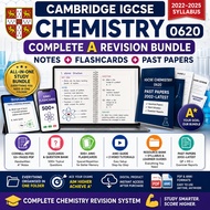 Cambridge IGCSE Chemistry 0620 Complete A Revision Bundle | Notes + Flashcards + Past Paper