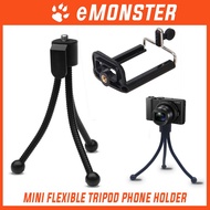 Tripod Mini Flexible Tripod Mobile Phone Clip Holder Mount Bracket Adapter For Tripod/Selfie Stick/M