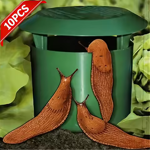 Beer Slug Snail Traps Plastic Snail Trapper Reusable Snails Catcher Slug House for Garden Farm