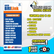 Spanduk/Banner Berdiri BRIlink Free Desain Ukuran 160 x 60 1 Hari Jadi Bisa COD