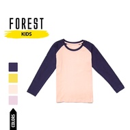 Forest T Shirt Budak | Forest Unisex Kids Cotton Raglan T Shirt Regular Fit - FK2097