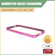 Rainbow Apple iPhone 5 / Iphone5 / iPhone 5G / Iphone 5S / iPhone 5SE Bumper Alumunium / Bumper Ring
