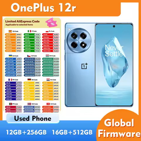 Oneplus 12R 5G 256GB 512GB ROM Smartphone Android features a 6.78-inch 1.5K AMOLED LTPO4 display Use