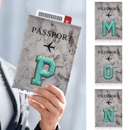 New Map Couple PU Passport Cover Letter Embroidery letter Travel Wedding Passport Cover