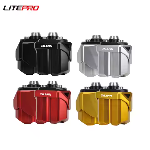 Litepro JKLapin Dual Cylinder Shock Absorber For Brompton Bicycle Aluminum Alloy Pneumatic Suspensio