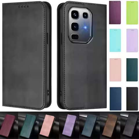 Note50pro + Magnetic Attraction Case for Infinix Note 50 Pro+ Leather Wallet Flip Case for Infinix N