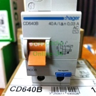Rcbo Hager 2P 40A 30Ma Cd640B