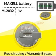 Maxell ML2032 Rechargeable Battery with solder feet instead of CR2032 battery New New