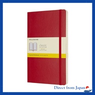 Moleskine Classic Notebook Soft Cover Squared Large Size Red QP617F2