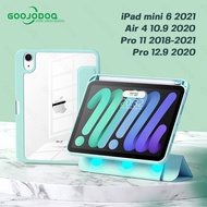 GOOJODOQ เคสซิลิโคน กันกระแทก สำหรับ iPad Gen9 Gen8 Gen7 10.2 pro 11 นิ้ว 2020 2021 2018 iPad Air4 10.9 mini6 8.3 pro 12.9