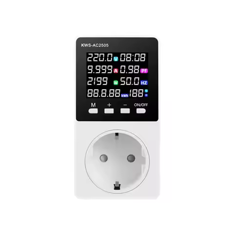 ABGH-Smart Power Meter Socket Current Voltage Wattage Kwh Test Energy Meter Electric Consumption Ana