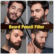 RL 【HW】Beard Pencil Longlasting Waterproof Beard Filler Pen Beard Dye for Men Moustache Coloring Enh