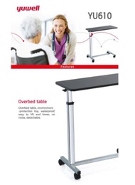 โต๊ะคร่อมเตียง YUWELL Overbed รุ่น YU610 ปรับความสูงได้ (Indy88 shop)