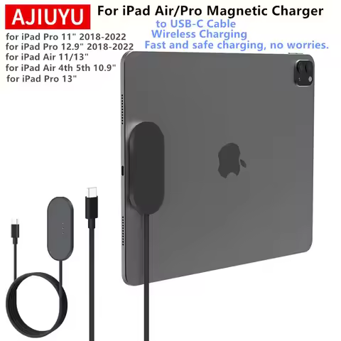 USB-C Magnetic Charger Cable Smart iPad Pogo Pin Magnetic Wireless Charger Aluminum Alloy Fast Charg