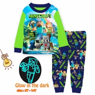 Cuddle Me 9-14 Years Old Kids Pyjamas / Glow in the Dark Children Sleepwear / Kids Pajamas Set