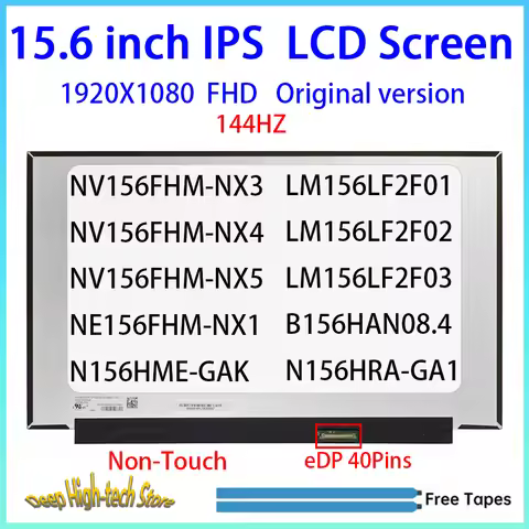 15.6Inch144HZ LCD Screen LM156LF2F01 For ASUS FX505 FX506 FX507 FX571 G512 G513 G531 TUF505 TUF516 T