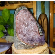 Pink purple rainbow Amethyst geode / amethyst cave 紫晶镇 / 彩晶镇 / 紫晶洞 / amethyst cluster