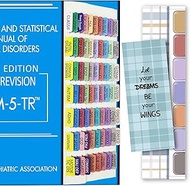 Index Tabs for DSM-5-TR，DSM-5, Color-Coded DSM-5 Tabs, Laminated for Protection, 80 Tab in Total, 11