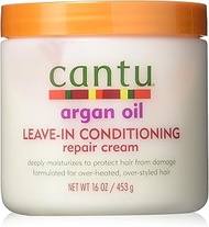 Cantu Argan Oil Leave-In Conditioner Repair Cream 16 Ounce (473ml) (2 Pack)